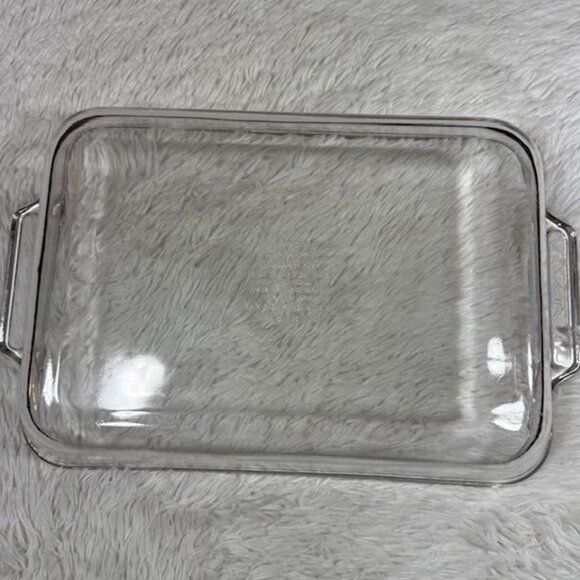 Vintage Anchor Ovenware 3qt Clear Rectangular Baking Dish 9" x 13.5" x 2" - Picture 10 of 12